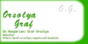 orsolya graf business card